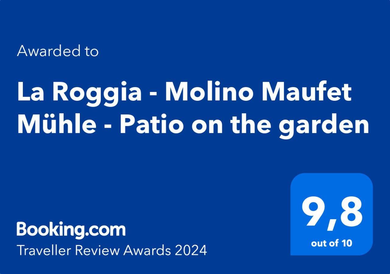 La Roggia - Molino Maufet Mühle - Patio on the garden Colico Exterior foto